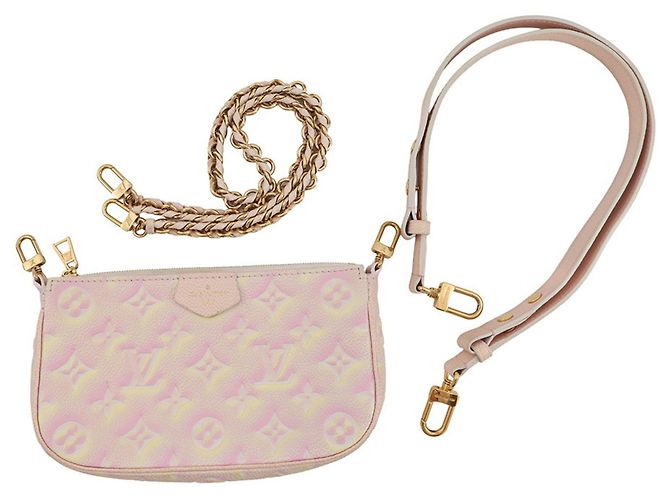 Borsa a Spalla Monogram Empreinte Summer Stardust Multi Pochette Accessori per Donne LOUIS VUITTON Rosa - vista 20