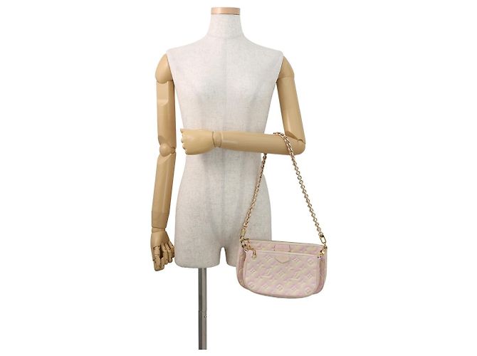 Borsa a Spalla Monogram Empreinte Summer Stardust Multi Pochette Accessori per Donne LOUIS VUITTON Rosa - vista 4