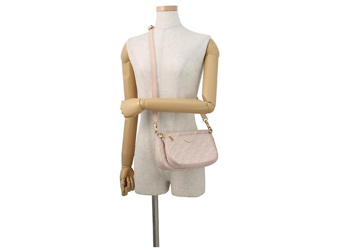 Borsa a Spalla Monogram Empreinte Summer Stardust Multi Pochette Accessori per Donne LOUIS VUITTON Rosa - vista 6