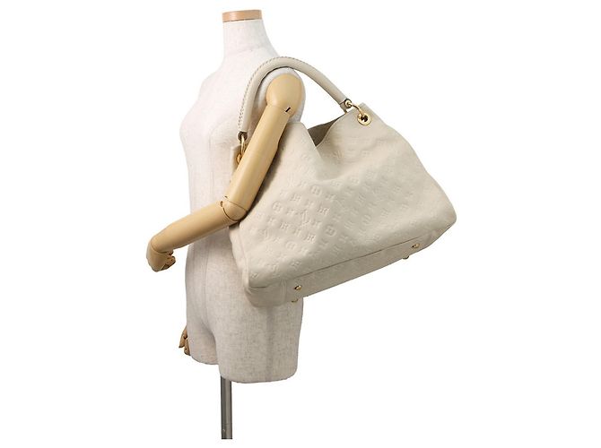 Borsa a Spalla Louis Vuitton Monogram Empreinte Artsy MM LOUIS VUITTON Bianca Bianco - vista 4