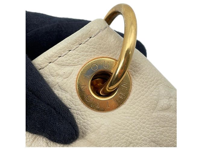 Borsa a Spalla Louis Vuitton Monogram Empreinte Artsy MM LOUIS VUITTON Bianca Bianco - vista 8