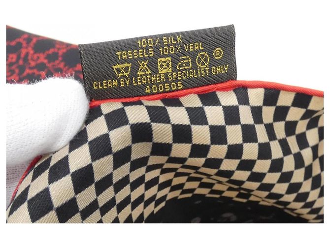 Foulard in seta nera Louis Vuitton Nero - vista 3
