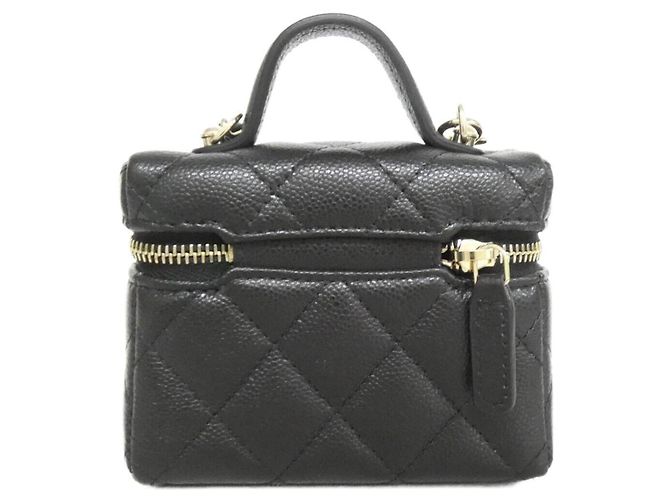 Portachiavi in pelle nera Chanel Nero - vista 3