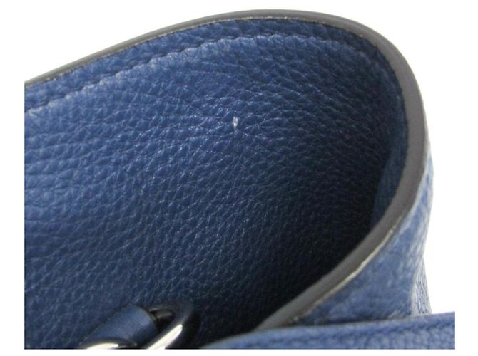Borsa in pelle Prada VITELLO PHENIX per donne, borsa a spalla blu - vista 16