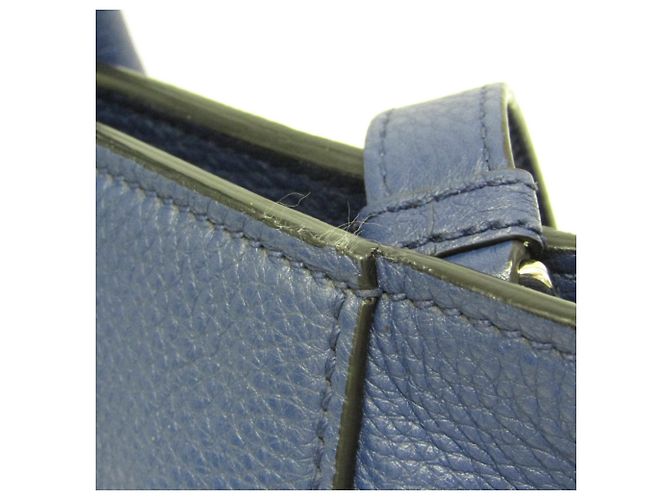 Borsa in pelle Prada VITELLO PHENIX per donne, borsa a spalla blu - vista 6