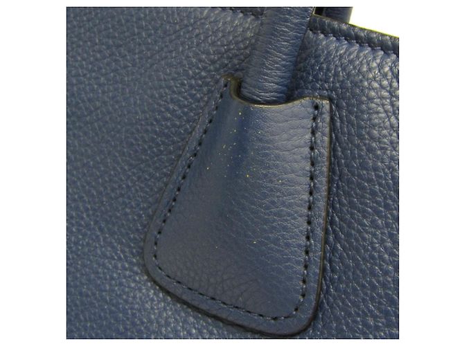 Borsa in pelle Prada VITELLO PHENIX per donne, borsa a spalla blu - vista 7