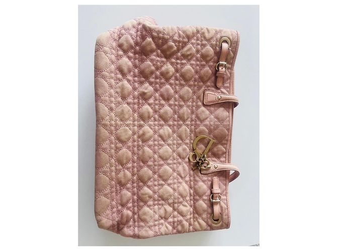 Borsa Tote Dior Cannage Rosa - vista 4