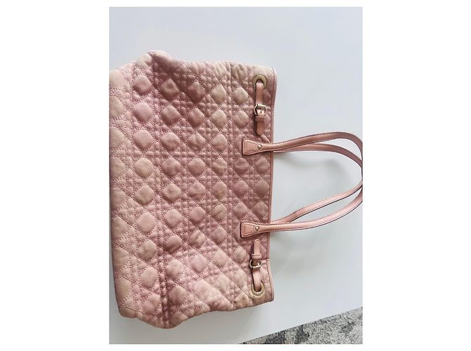 Borsa Tote Dior Cannage Rosa - vista 5