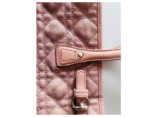 Borsa Tote Dior Cannage Rosa - vista 6