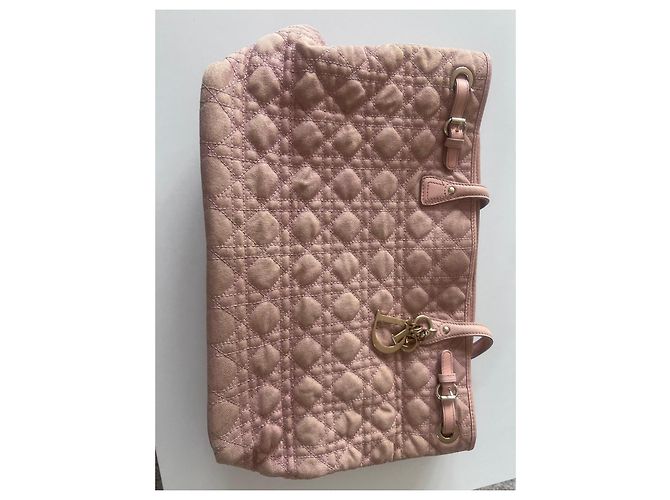 Borsa Tote Dior Cannage Rosa - vista 7