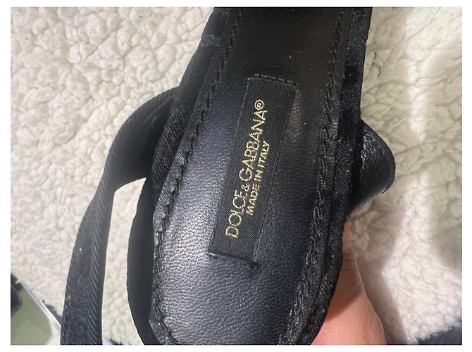 Dolce & Gabbana Absatzsandalen Schwarz - Ansicht 3
