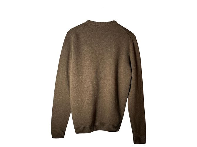 Autre Marque AERONAUTICA MILITARE Pullover Braun Wolle und Polyamid L Mehrfarben - Ansicht 3