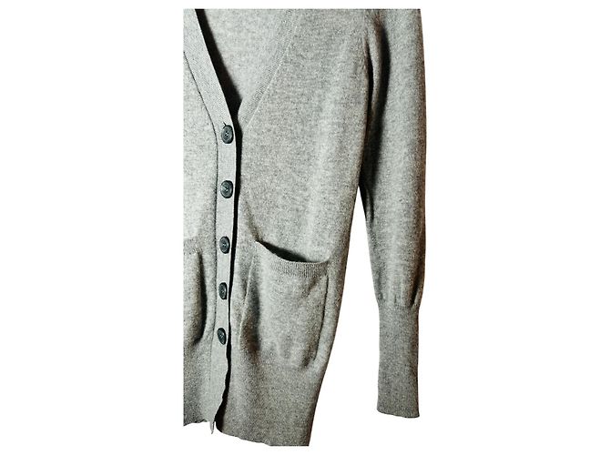 Autre Marque Joe Taft Cardigan aus grauer Kaschmir - Ansicht 2