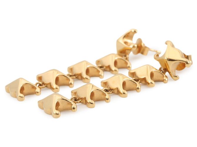 Céline Pendientes de Oro Celine Triomphe Dorado - vista 2