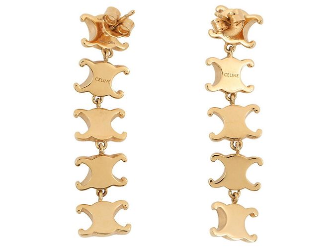 Céline Pendientes de Oro Celine Triomphe Dorado - vista 3