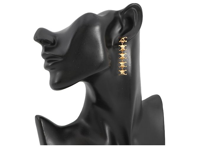 Céline Pendientes de Oro Celine Triomphe Dorado - vista 4