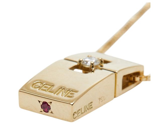 Diamond Céline Collana Pendente in Oro Giallo 18K Celine - vista 5