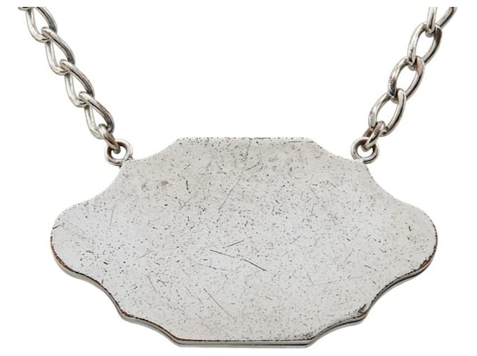 Collana a specchio Chanel con il marchio Coco Argento - vista 3