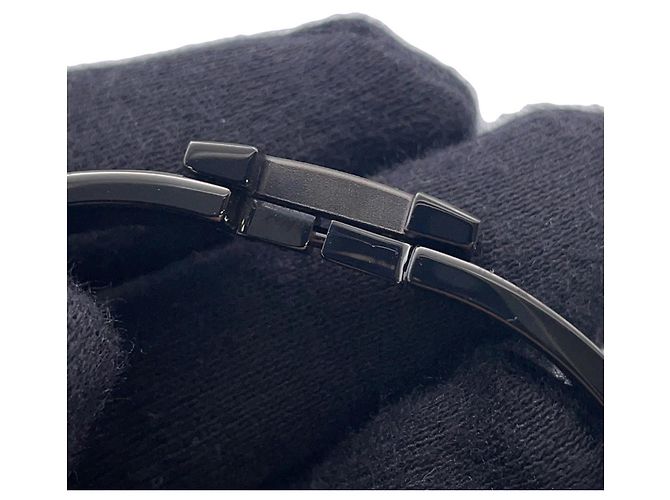 Hermès Clic Charm Armband Schwarz Metallisch - Ansicht 7