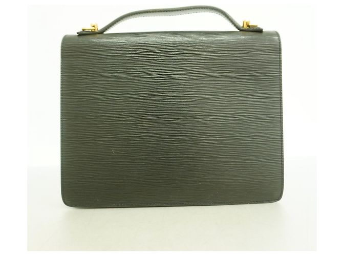 Borsa Louis Vuitton Epi Monceau 28 Nero - vista 13