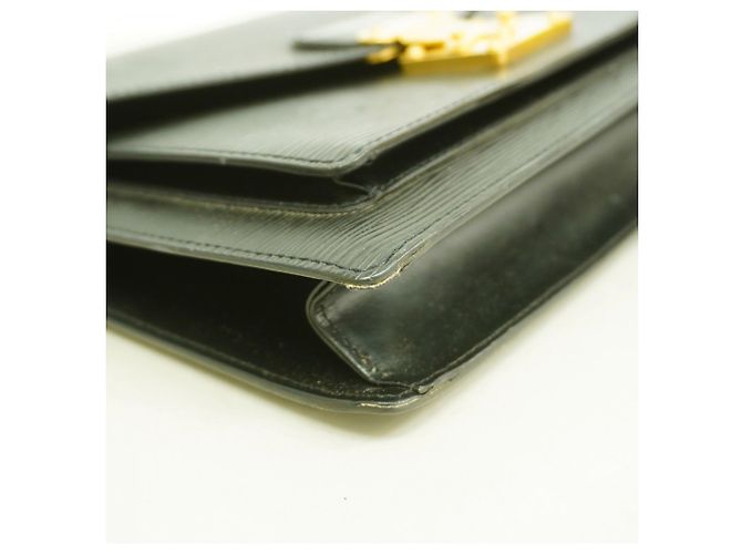 Borsa Louis Vuitton Epi Monceau 28 Nero - vista 6