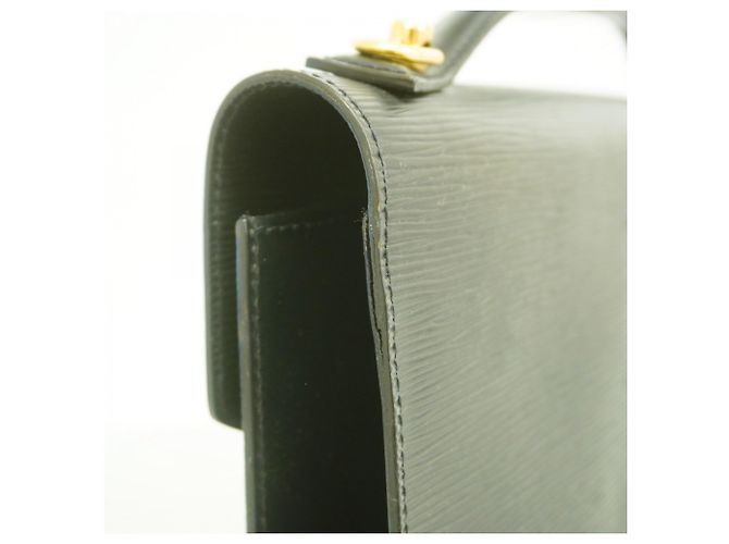 Borsa Louis Vuitton Epi Monceau 28 Nero - vista 7