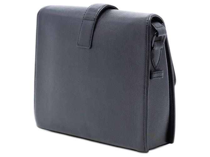 Borsa a tracolla in pelle di vitello grana nera Chanel Nero - vista 2