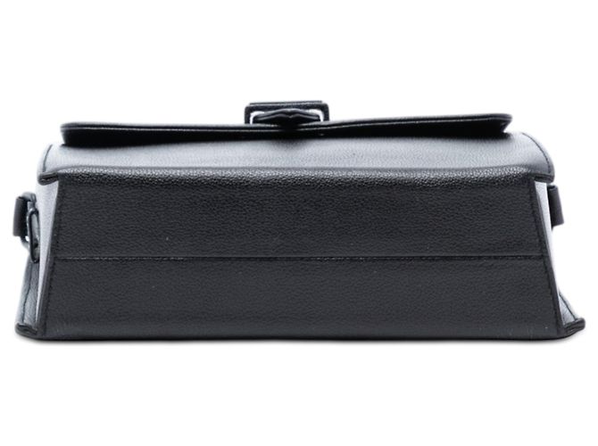 Borsa a tracolla in pelle di vitello grana nera Chanel Nero - vista 3
