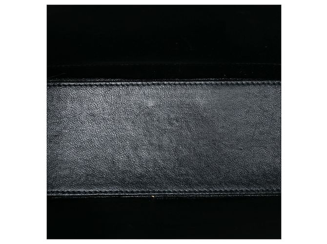 Borsa a tracolla in pelle di vitello grana nera Chanel Nero - vista 4