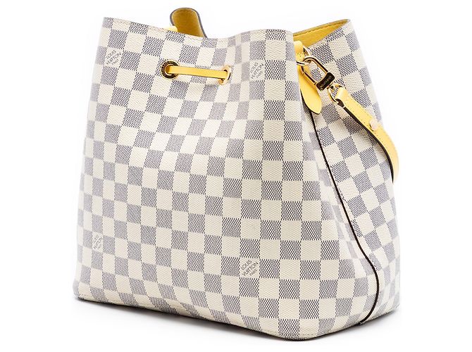Néonoé Louis Vuitton Borsa Neonoe MM Damier Azur Bianco - vista 2