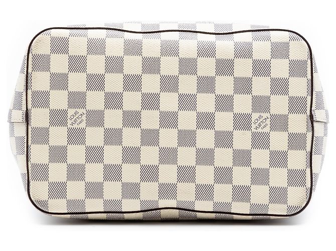 Néonoé Louis Vuitton Borsa Neonoe MM Damier Azur Bianco - vista 3