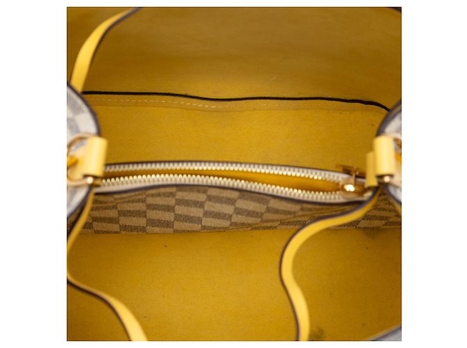Néonoé Louis Vuitton Borsa Neonoe MM Damier Azur Bianco - vista 4
