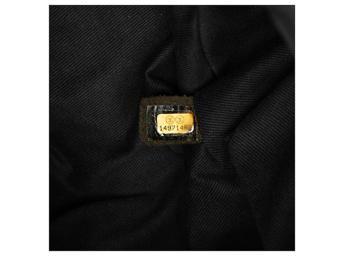 Chanel Gray Large Metallic Caviar Half Moon Flap Brown Dark grey - view 6