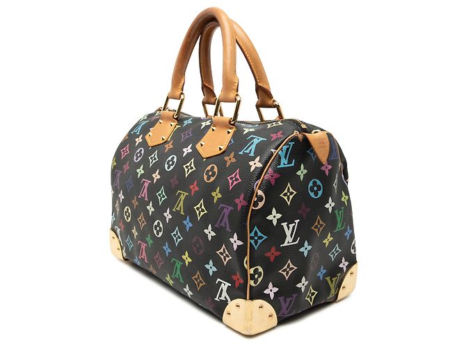 Louis Vuitton Speedy 30 Monogram Multicolore Schwarz - Ansicht 2