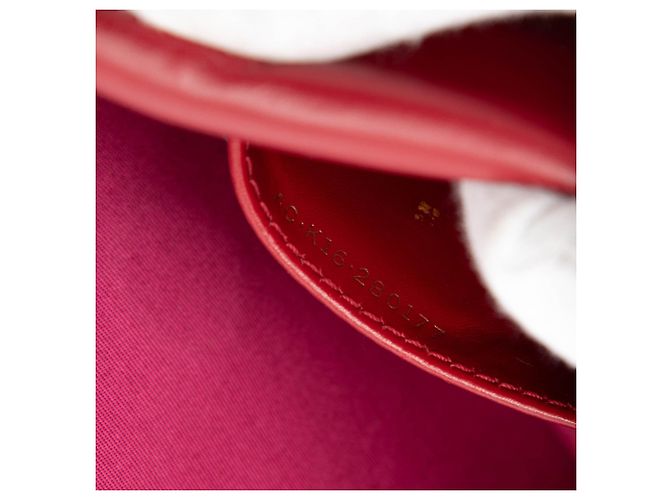 Bulgari Bvlgari Borsa in Pelle Rossa Serpenti Forever a Spalla Rosso Bordò - vista 6