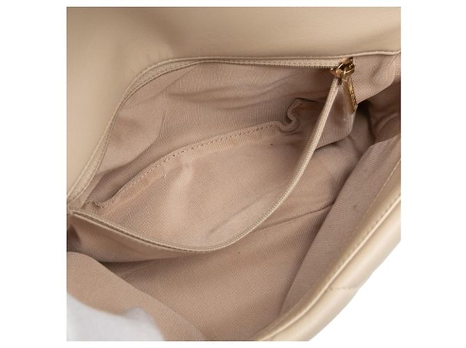 Chanel Brun Moyen En Cuir D'Agneau 19 Flap Marron Beige - vue 5