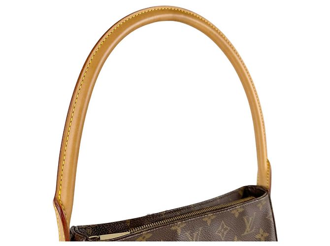 Borsa a Spalla Louis Vuitton Monogram Looping MM Marrone Monogramma - vista 10