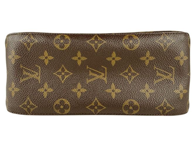 Borsa a Spalla Louis Vuitton Monogram Looping MM Marrone Monogramma - vista 4