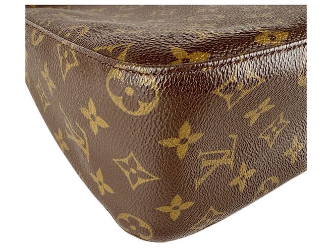 Borsa a Spalla Louis Vuitton Monogram Looping MM Marrone Monogramma - vista 8
