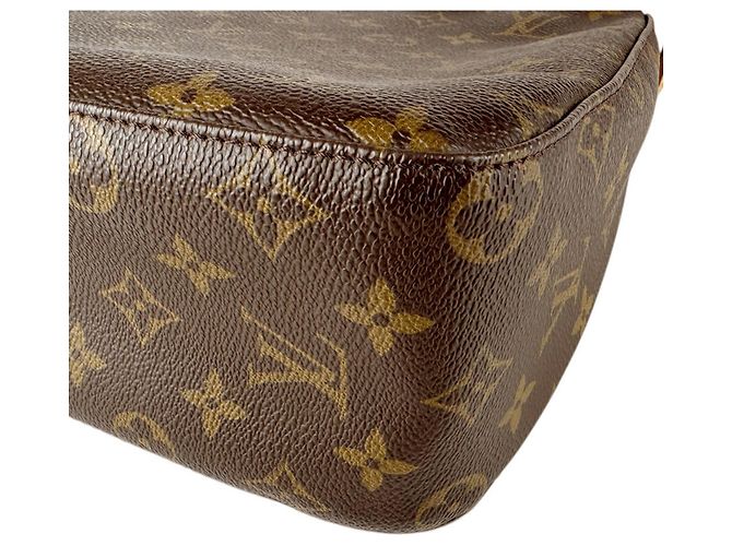 Borsa a Spalla Louis Vuitton Monogram Looping MM Marrone Monogramma - vista 9