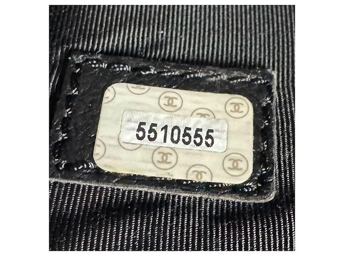 Timeless Chanel Leder Schultertasche Schwarz - Ansicht 12