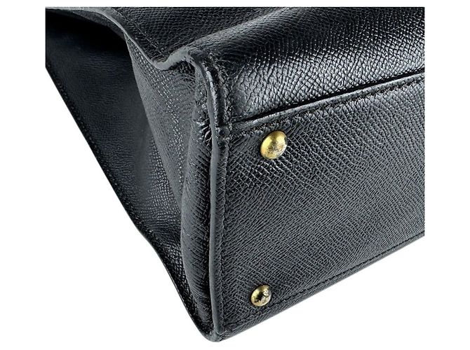 Timeless Chanel Leder Schultertasche Schwarz - Ansicht 8