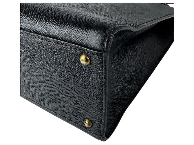 Timeless Chanel Leder Schultertasche Schwarz - Ansicht 9