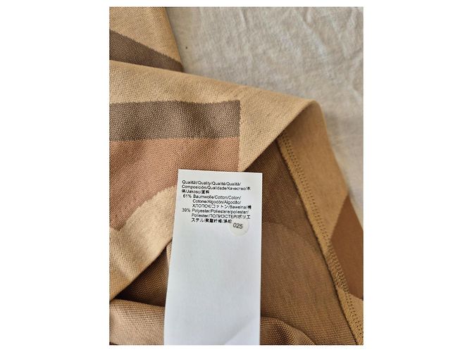 Autre Marque Abstract Pattern Boss Polo Brown Beige - view 7