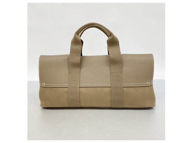 Borsa tote lunga MM Valparaiso di Hermès Taupe - vista 10