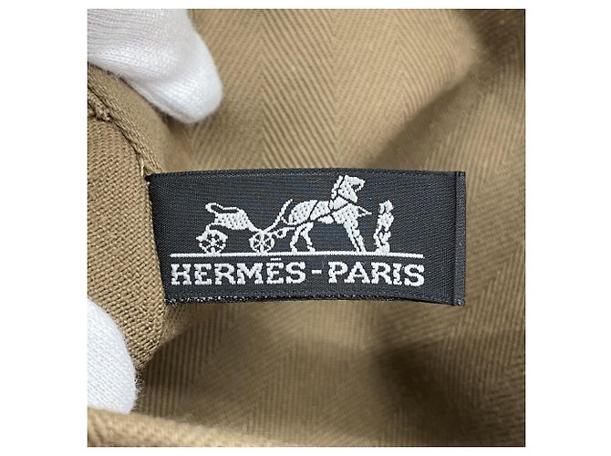 Borsa tote lunga MM Valparaiso di Hermès Taupe - vista 5