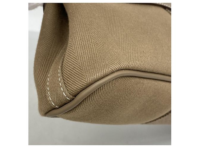 Borsa tote lunga MM Valparaiso di Hermès Taupe - vista 6