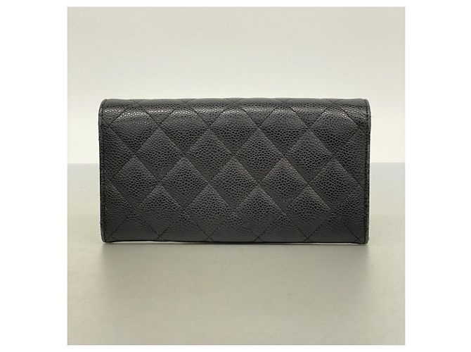 Timeless Cartera larga de piel de ternera granulada negra Chanel Negro - vista 10