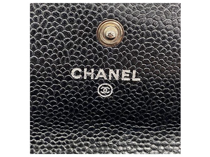 Timeless Cartera larga de piel de ternera granulada negra Chanel Negro - vista 4