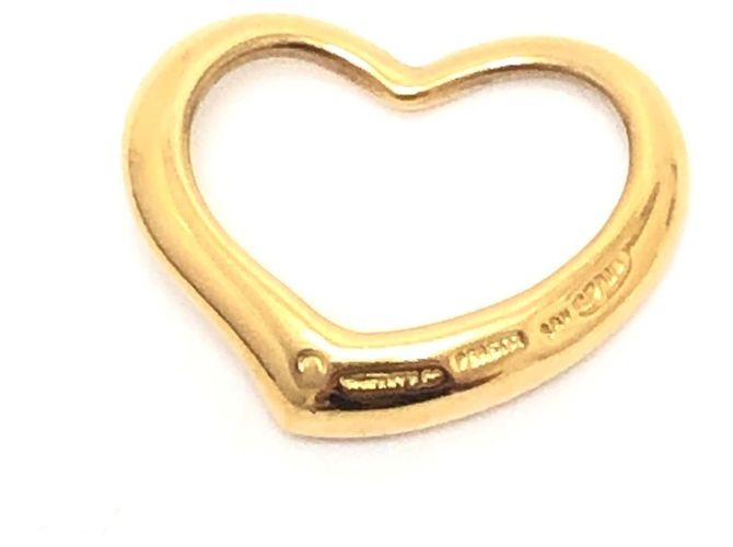 Elsa Peretti Collana con pendente a cuore aperto in oro 18K Tiffany & Co. Giallo - vista 2